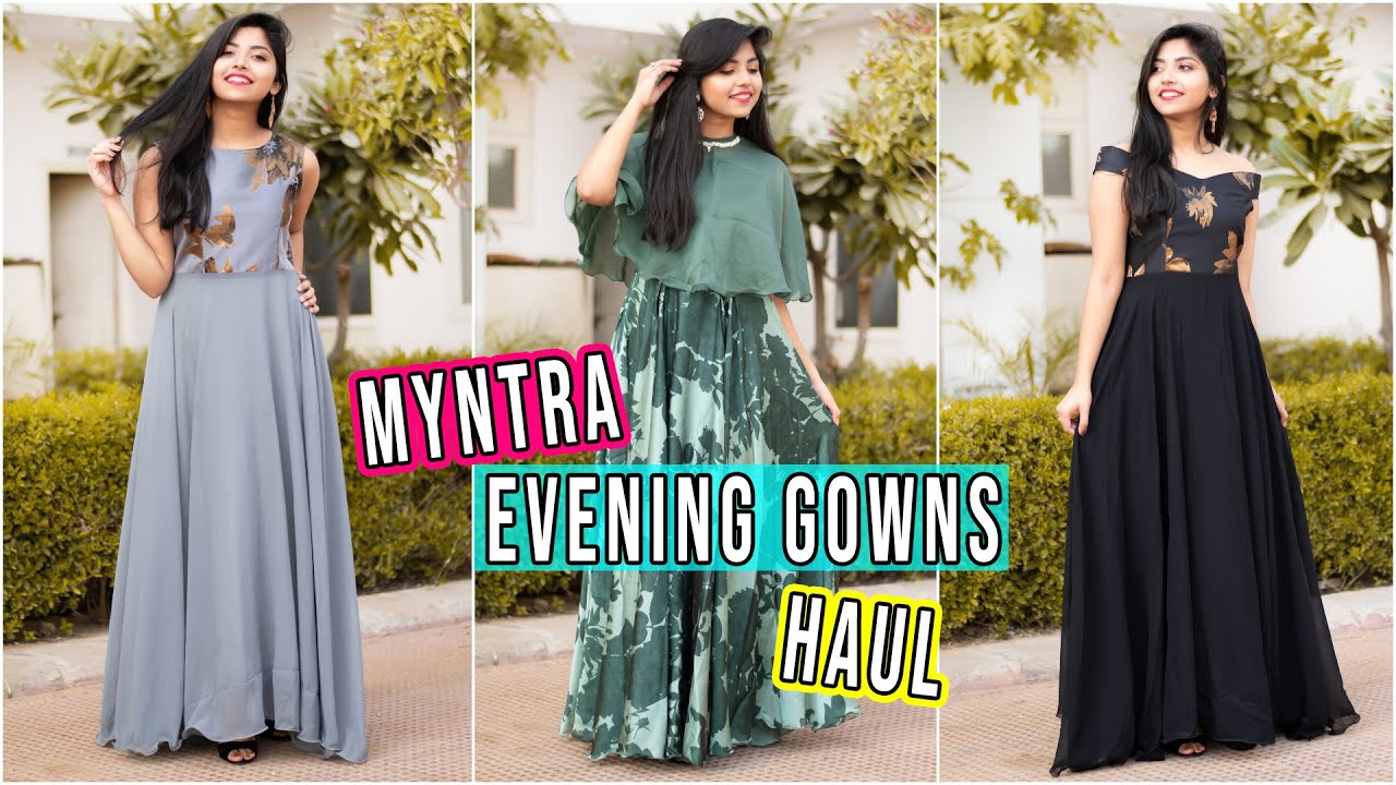 Myntra EVENING GOWN Haul(5) Under 2500Rs| Party Wear Gowns