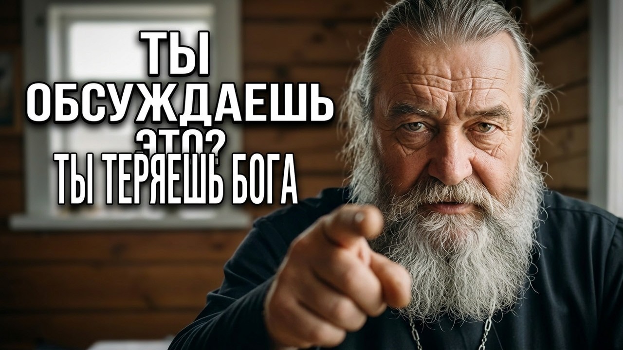 Если ты обсуждаешь это — ты теряешь Бога. Прямо сейчас