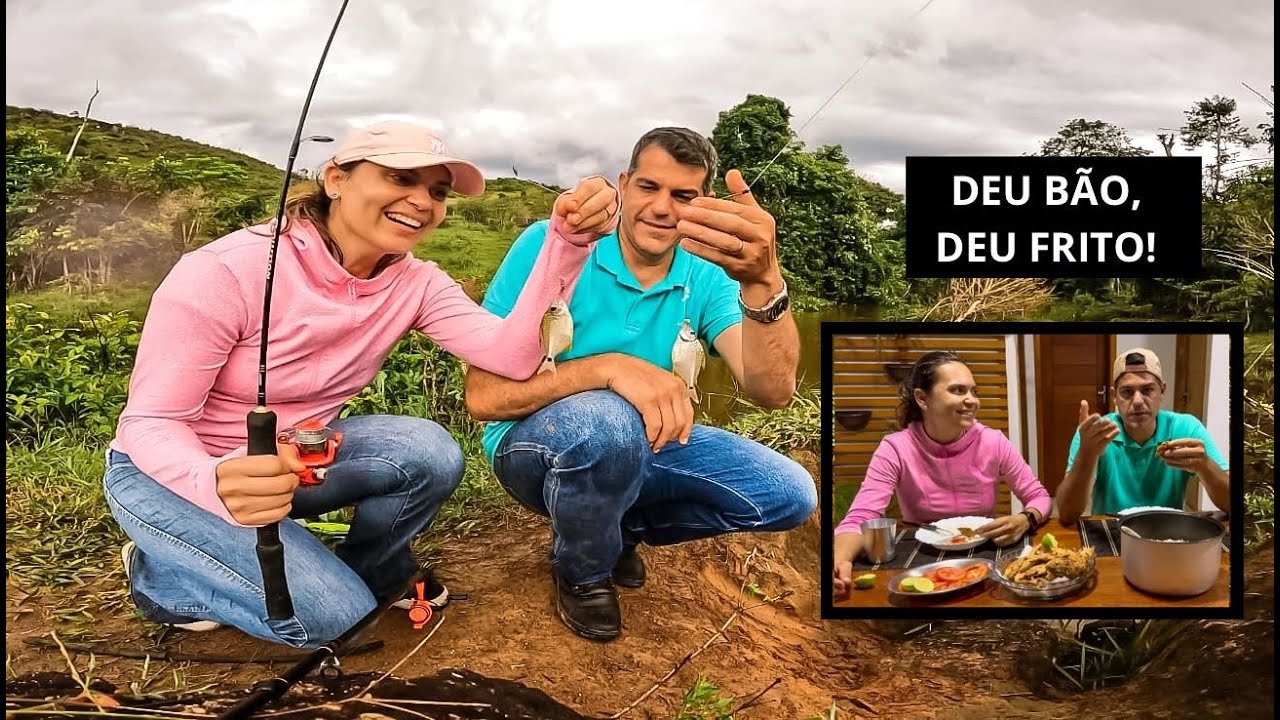 PESQUEI COM MINHA ESPOSA, PEGAMOS MUITAS PIABAS E PIAU ENQUANTO ENFRETAVAMOS A CHUVA 🎣