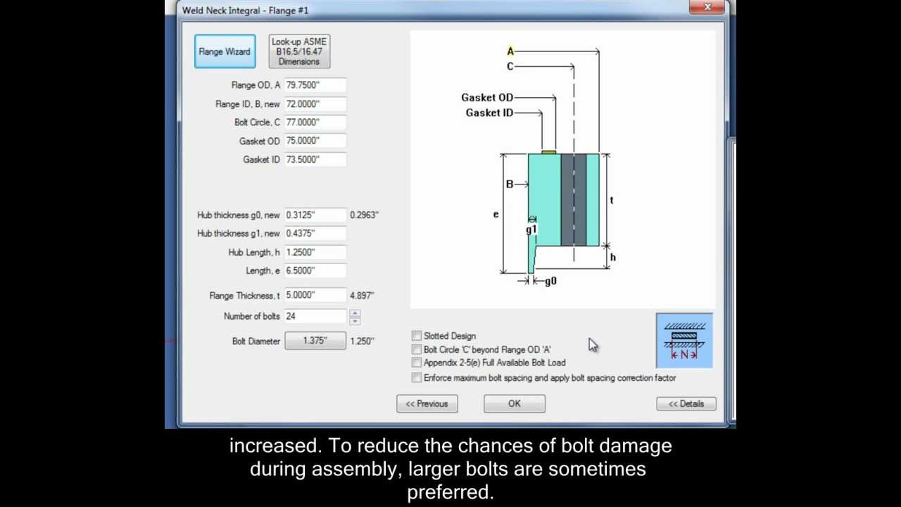 Optimize Appendix 2 Flange Designs Using COMPRESS