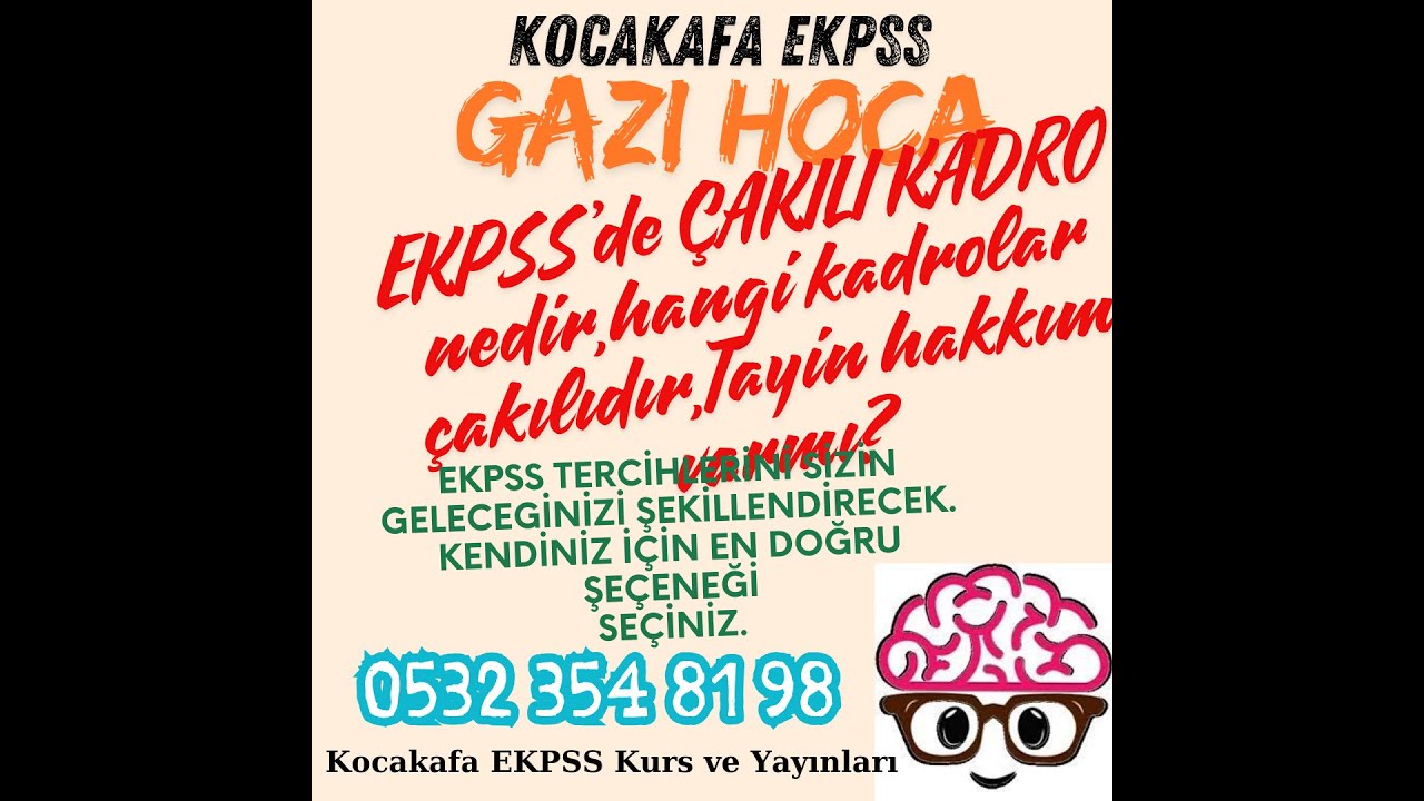 EKPSS'de ÇAKILI KADRO NEDİR? Çakılı kadrolarda tayin hakkı var mı? Bu kadrolar puan olarak düşük mü?