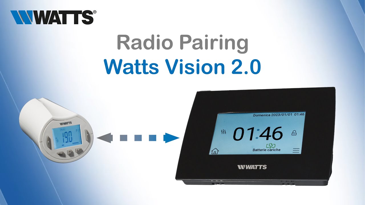 6 - How to Pair the Thermostatic Head BT-TH02 RF with the Central Unit BT-CT03 RF -Watts Vision&reg; 2.0