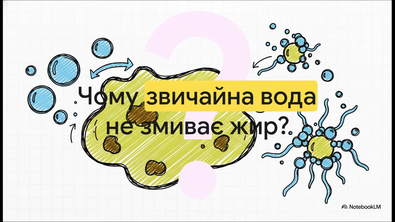 Наука про мило  Як воно перемагає жир
