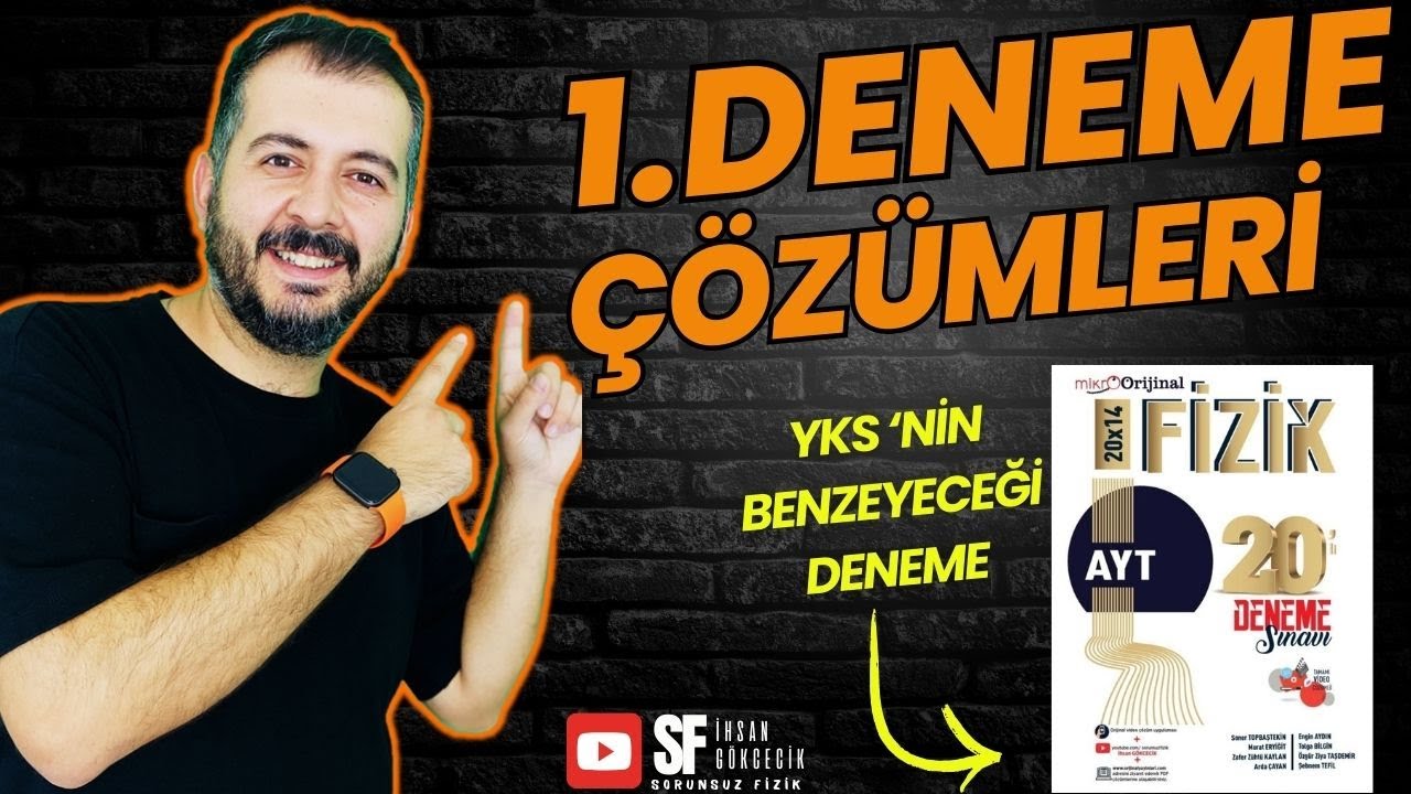 MİKRO ORİJİNAL YAYINLARI AYT FİZİK 1..DENEME | DETAYLI ÇÖZÜM + SİMÜLASYON DESTEKLİ | #yks #fizik