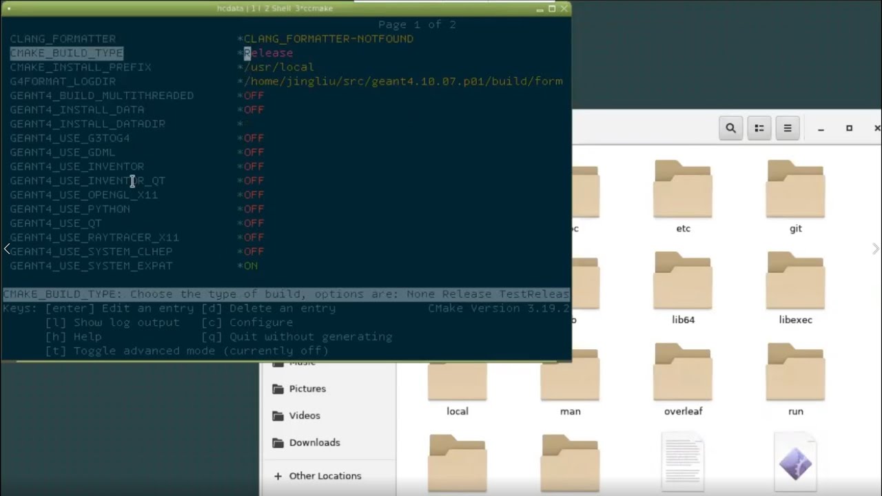 How to compile and install Geant4 in your home directory in a Linux server
