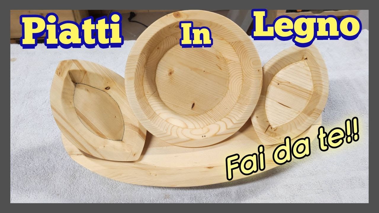 Come creare PIATTI in legno SENZA TORNIO