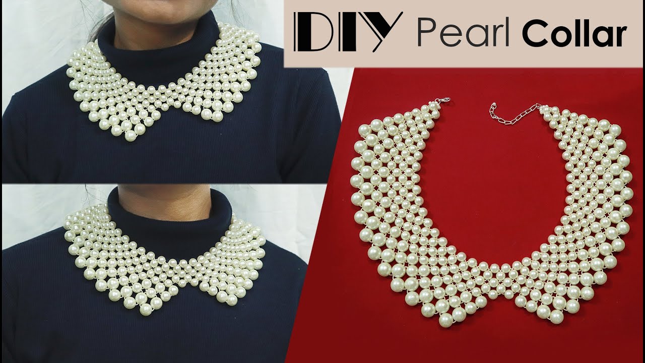 DIY Pearl Collar | Beaded Collar | Pearl Collar Necklace
