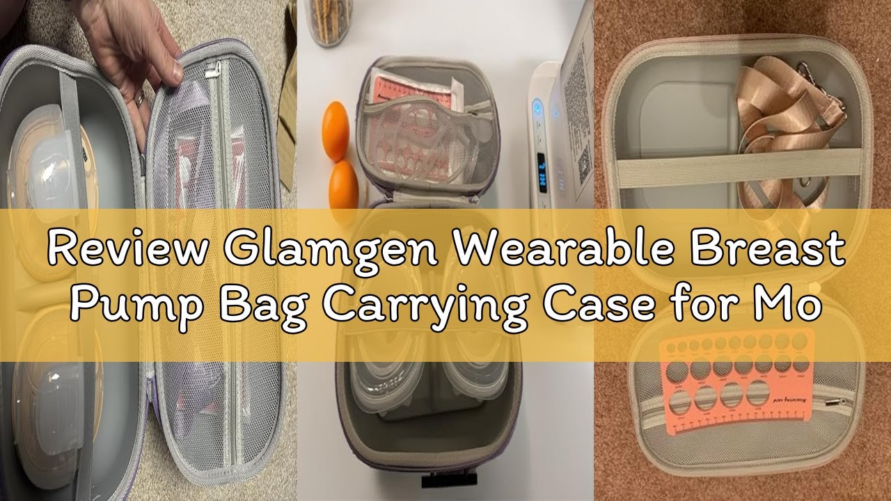 Review Glamgen Wearable Breast Pump Bag Carrying Case for Momcozy & Willow, Use with Hands Free Wear