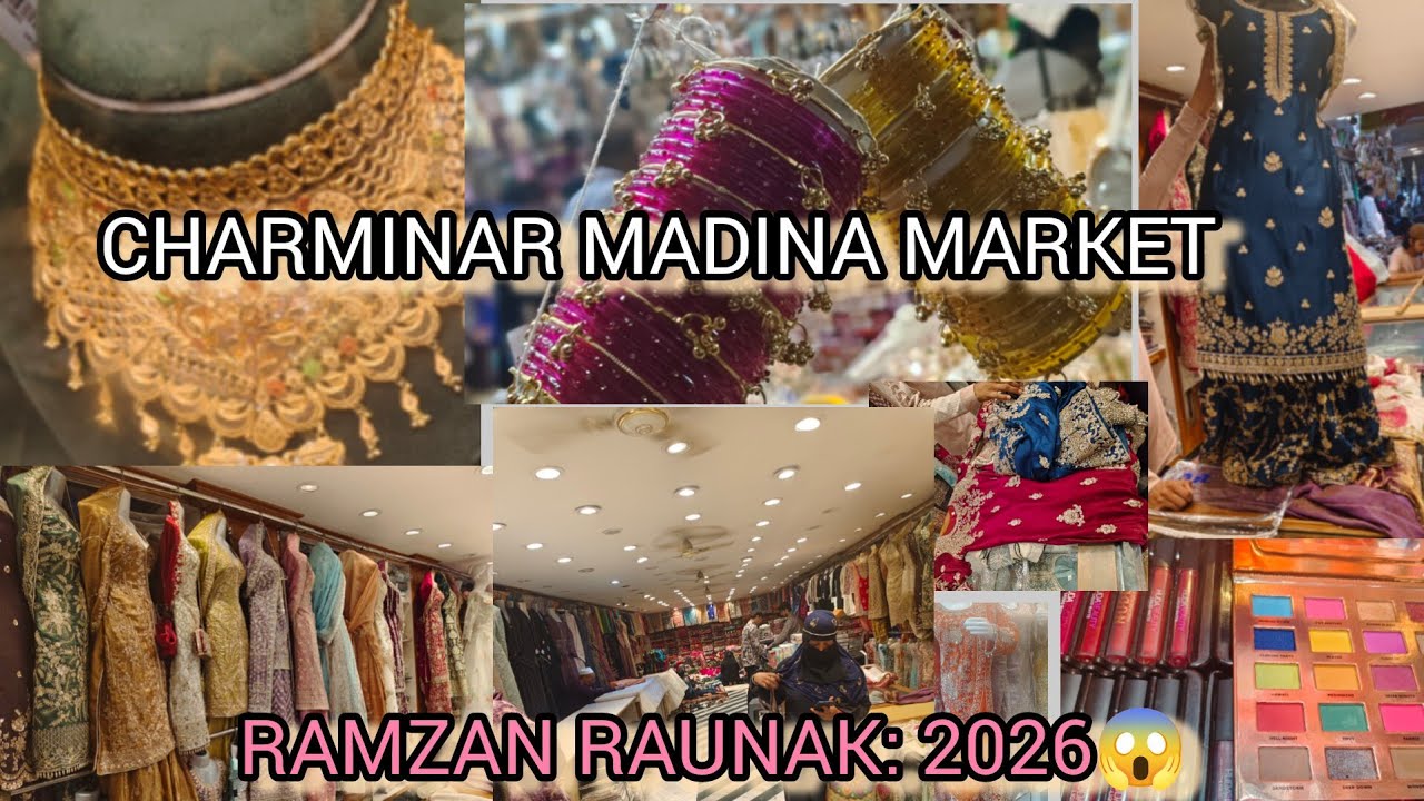 Ramzan Raunak 2026: Charminar & Madina Market Shopping Vlog! 🌙✨