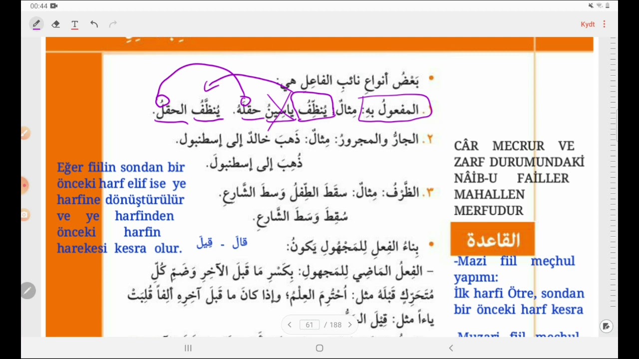 NAHİV 2.CİLT 7.ÜNİTE KAİDE- NAİBU FAİL