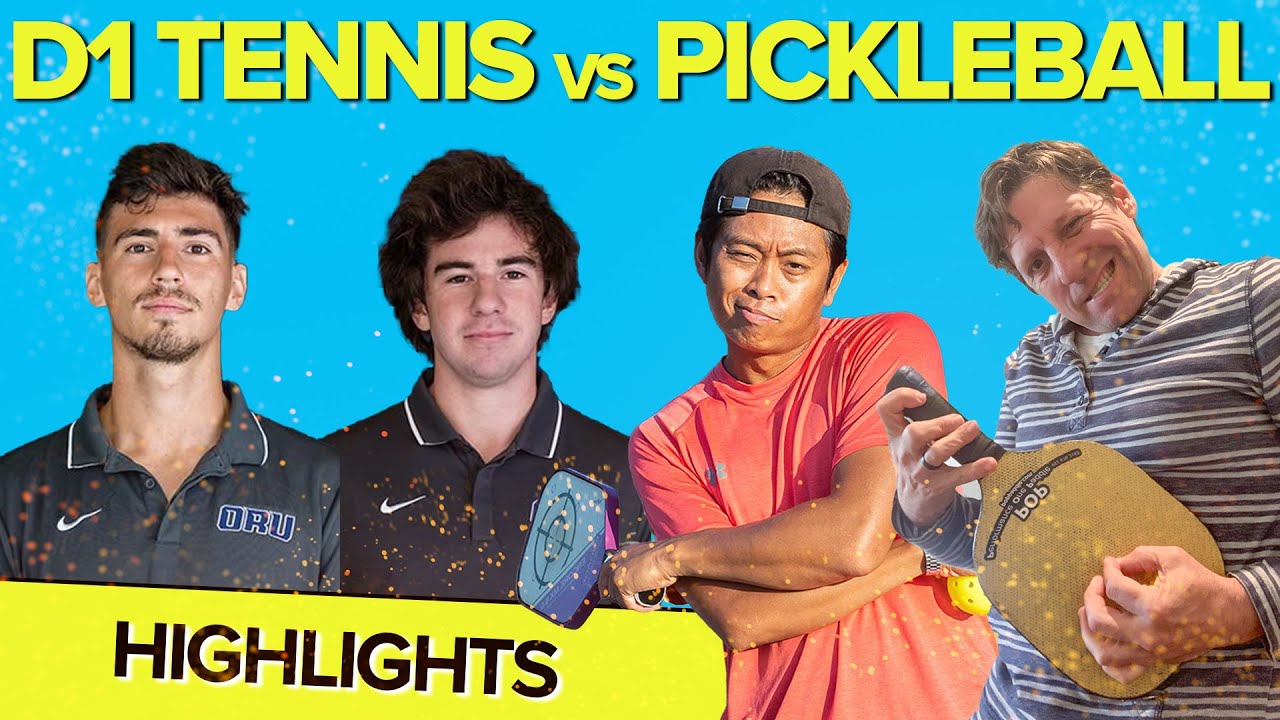 D1 College Tennis Players Challenges Pickleball Players 🎾