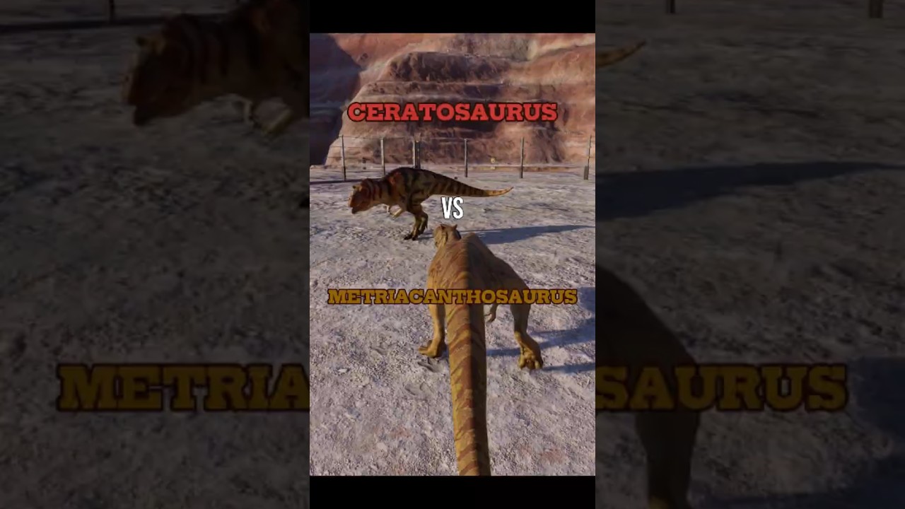 Metriacanthosaurus vs Ceratosaurus  #dinosaur #dinosaurs #jurassicworld #jurassicpark