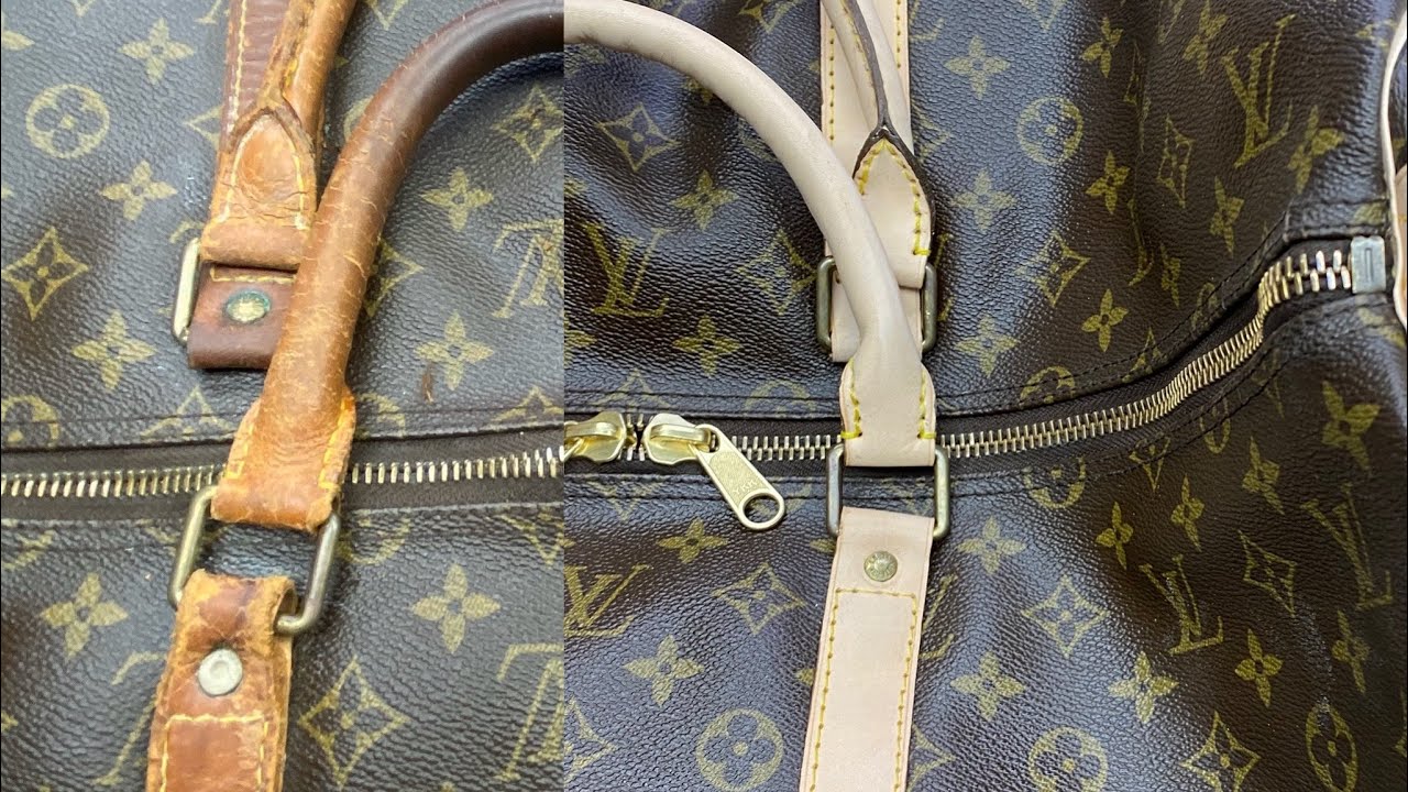 Louis Vuitton Keepall Bag Monogram Canvas 55 Replacing all the leather. #171