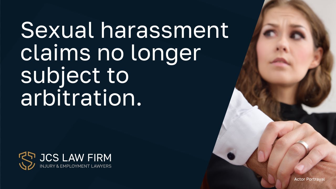 Sexual harassment claims no longer subject to arbitration