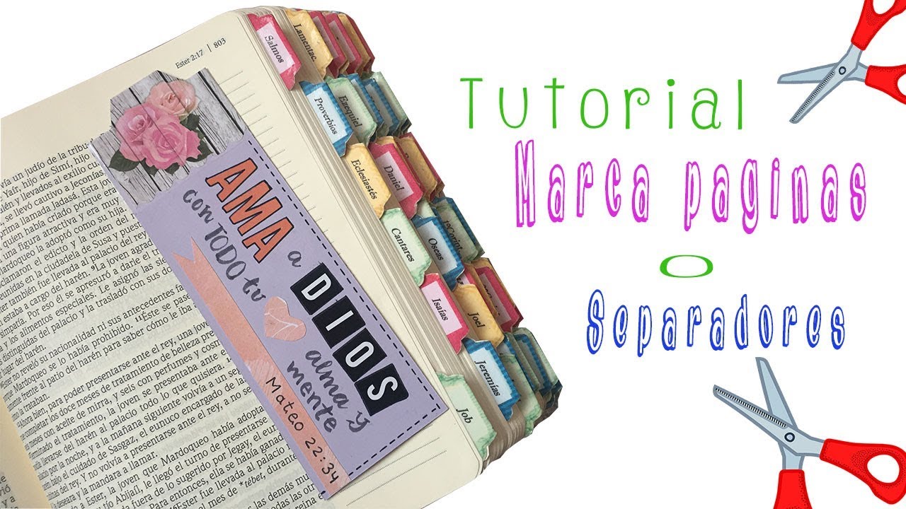 Como hacer un Marca páginas para Biblia DIY