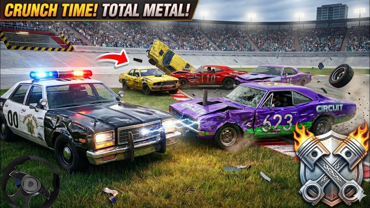 Demolition Derby 2 INSANE Car Crash Battle 🚗💥 | Ultimate Destruction, Police Chase & Epic Arena 