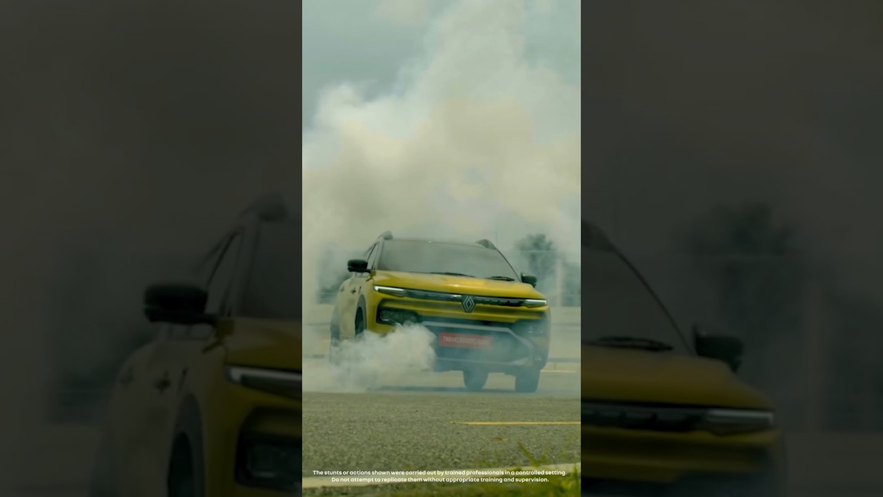 renult car advertising shoot with fog effect 