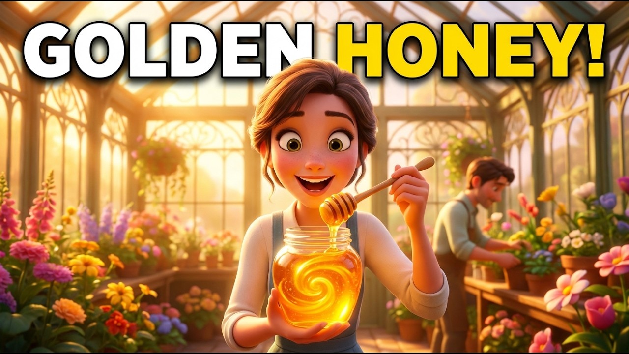 The Honey Harvest 🍯 Restoring a Fairy Greenhouse | Slow English Story (Level A2)