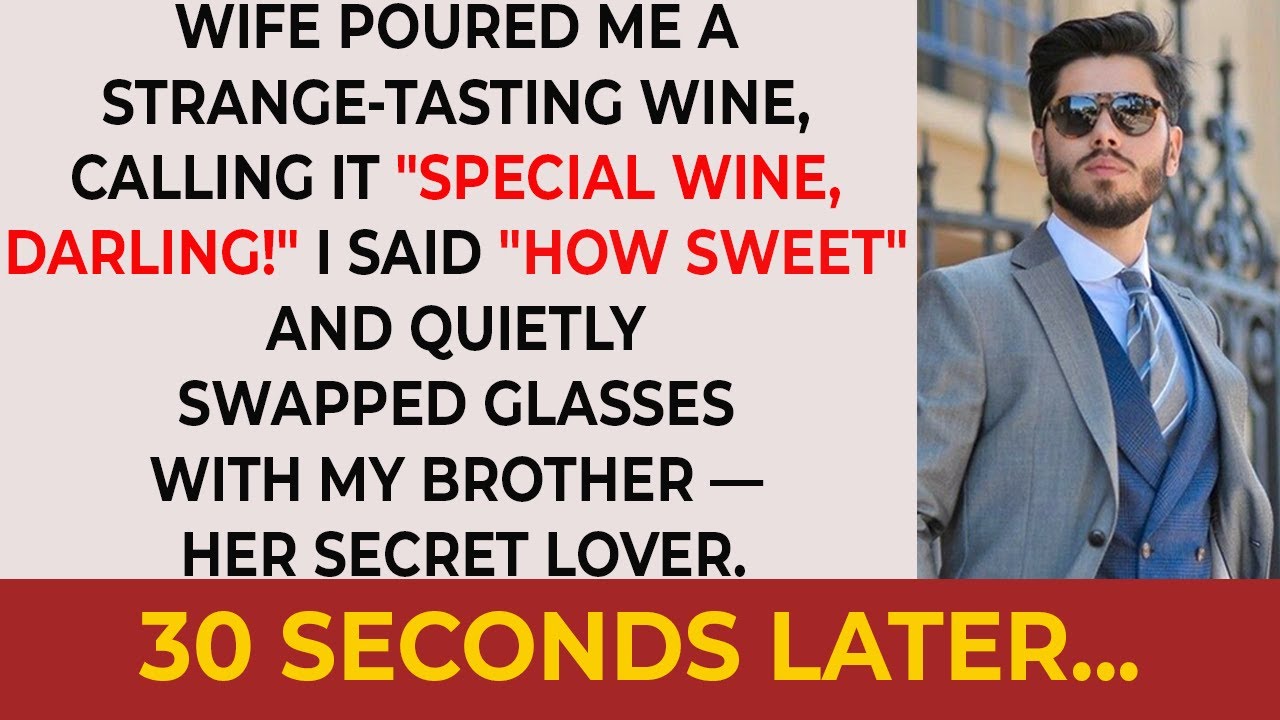 My Wife Gave Me Strange Wine — I Poured It into My Brother’s Glass and Then…