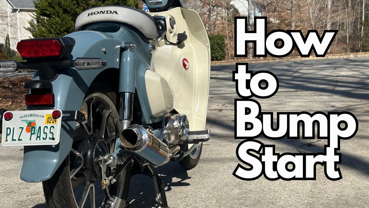 Honda Super Cub C125 — как запустить двигатель с помощью рычага