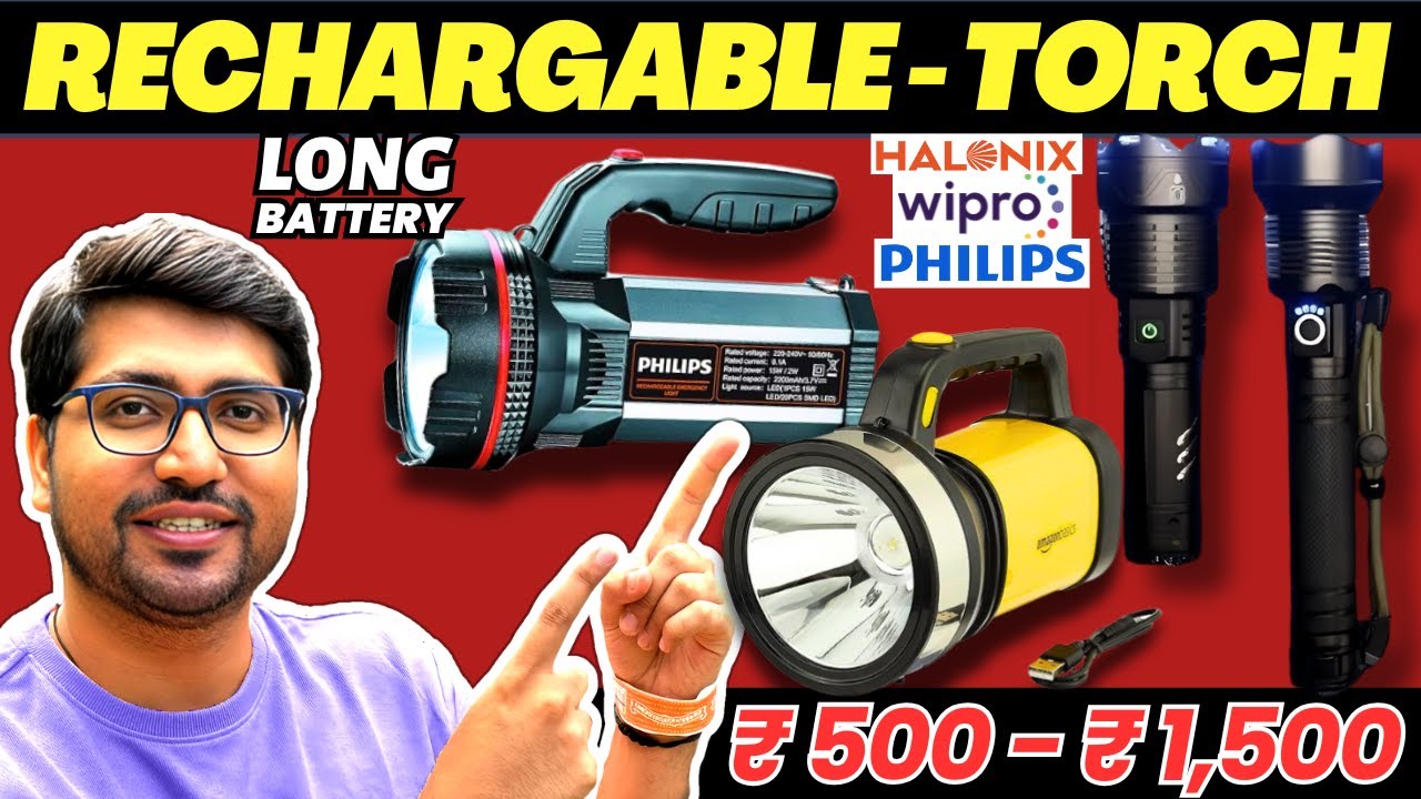 [2026]🔦Best Torch Light Under 500-1000 in India🔥Bright & Long-Lasting Rechargeable Torch under ₹1000