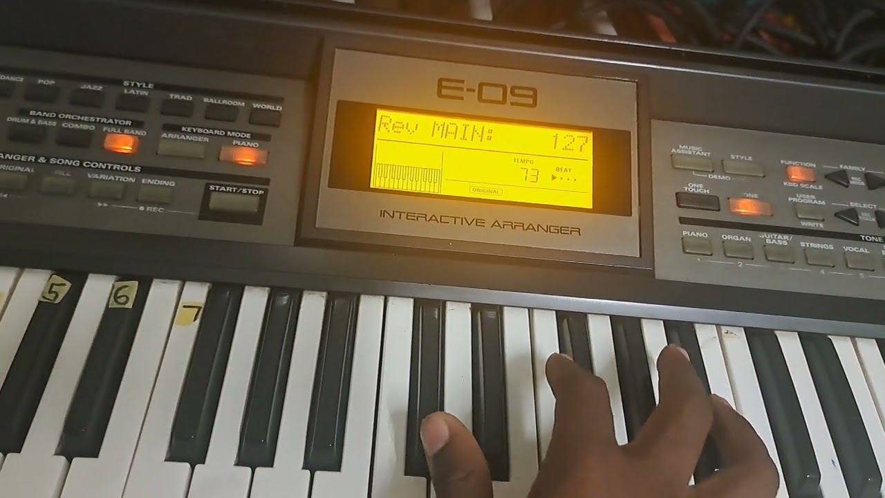 Roland e09 itende settings for good Bass and soft brightness