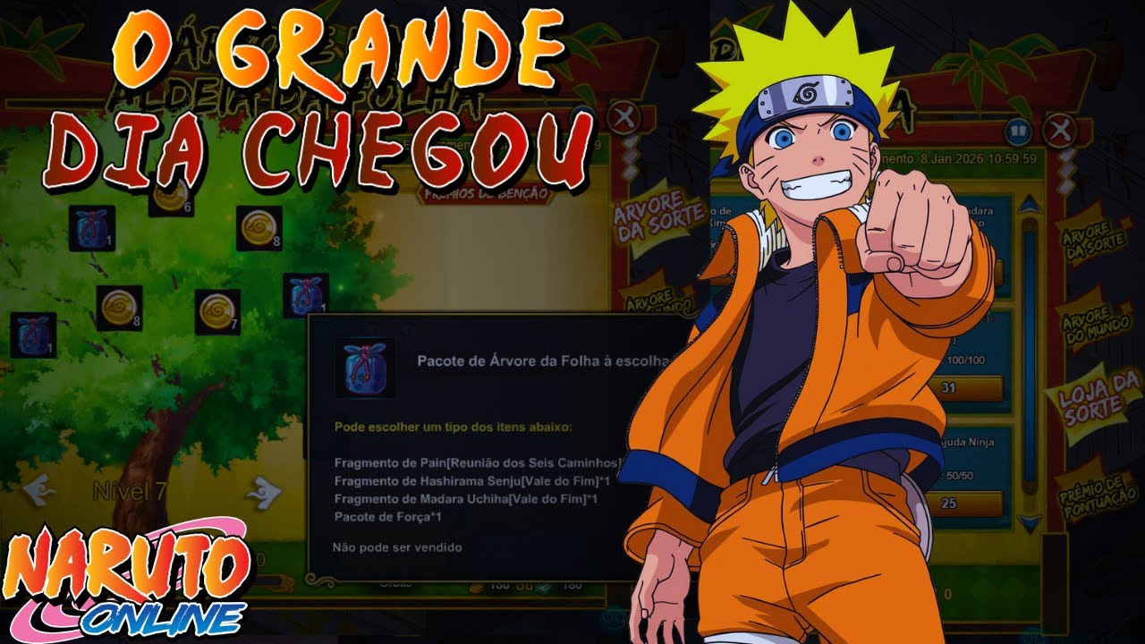 O MEU PRIMEIRO GASTO NA ÁRVORE DA FOLHA! PARTE 1 - S799, EP:52 - NARUTO ONLINE