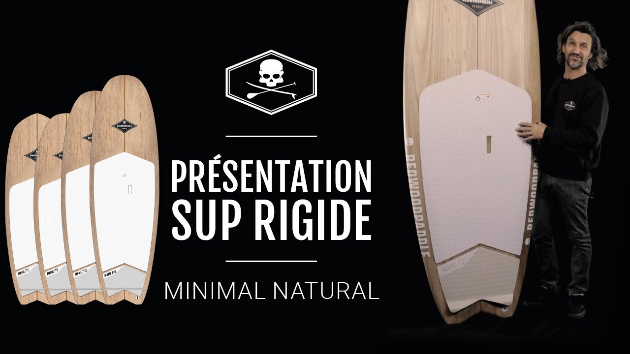 Rigid paddle SUP Minimal Natural Redwoodpaddle