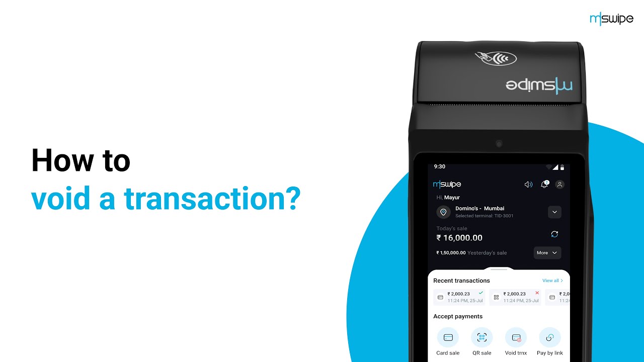 How to void a transaction | English