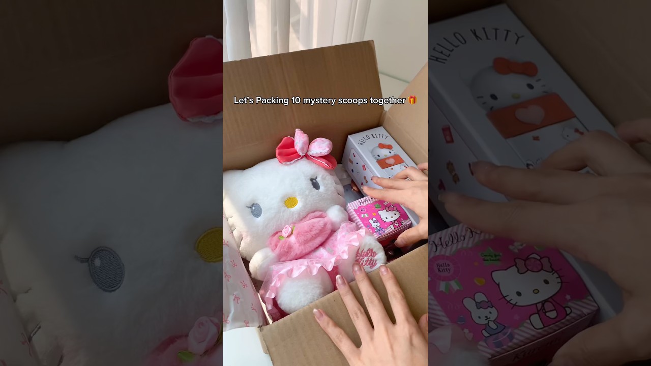Packing Large Mystery Scoops Order🎁#gift#packingorders#mysterybox#birthday#fyp#hellokitty#surprise