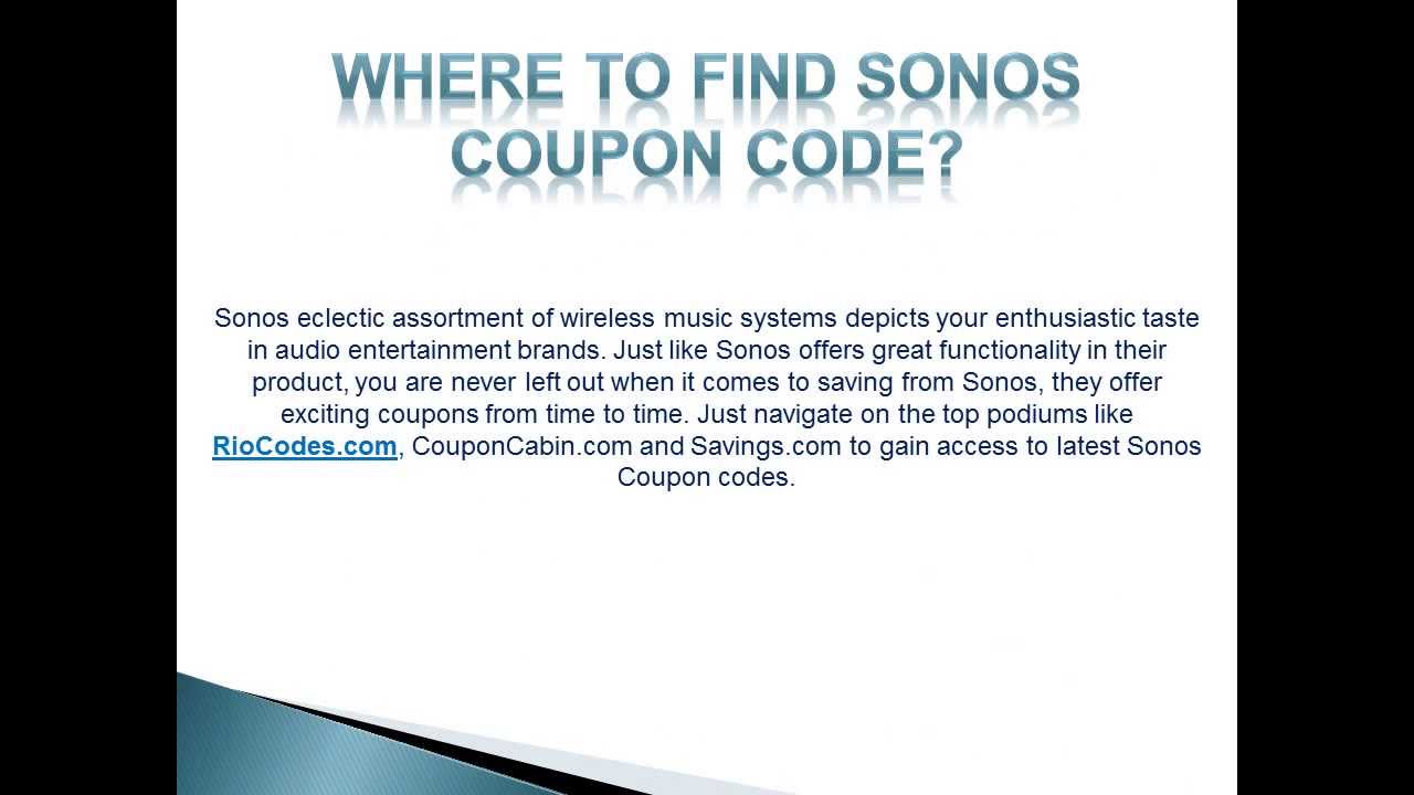 How to get discount on Sonos?