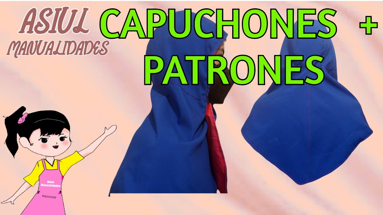 como hacer capuchas  capuchón o gorro  para SOLDADOR con PATRÓN  | Asiul Manualidades