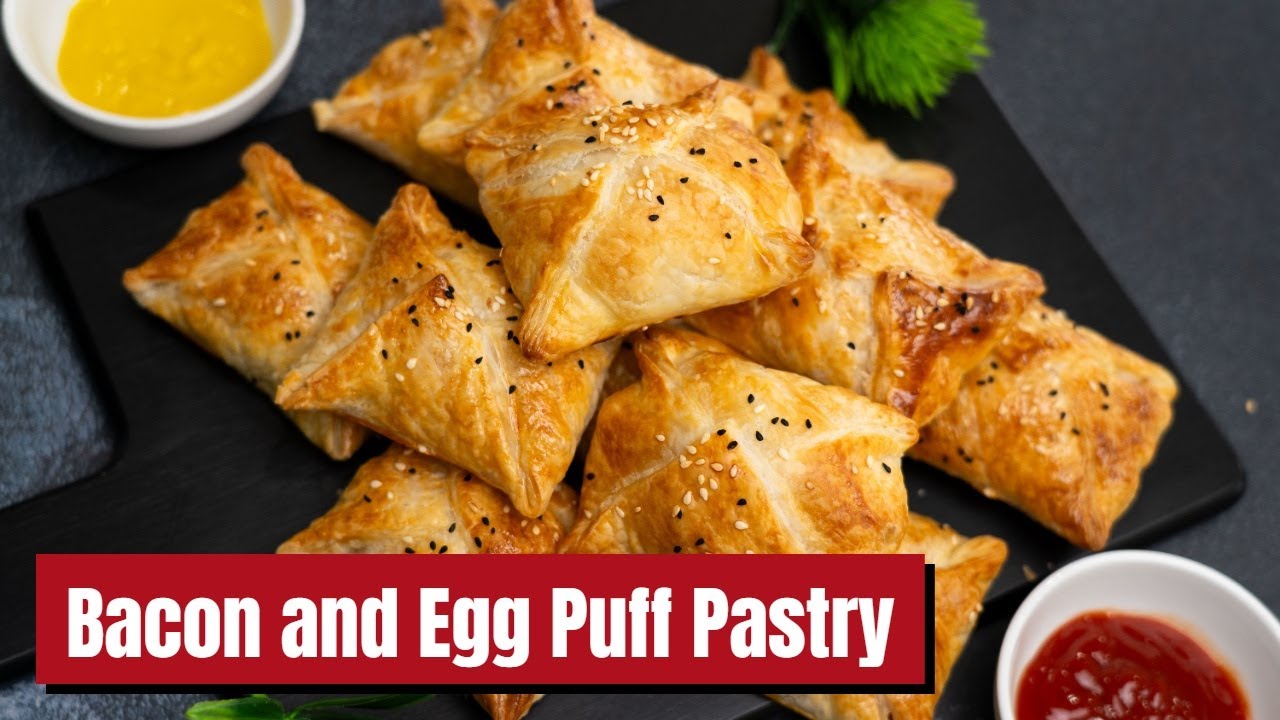 Easy Bacon and Egg Puff Pastry Recipe | Family-Friendly Snack Idea