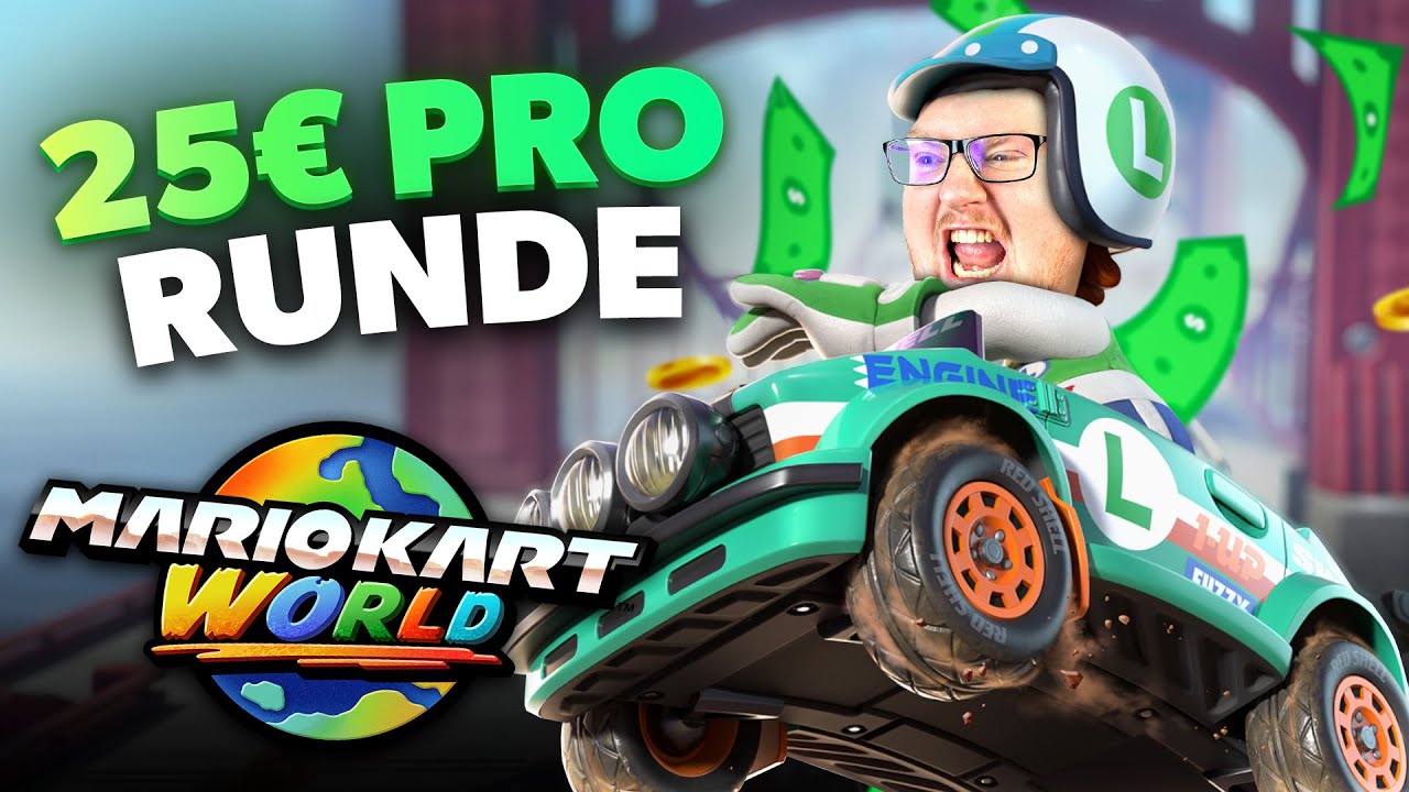 Der Verlierer zahlt 25 Euro JEDE RUNDE! | Mario Kart World