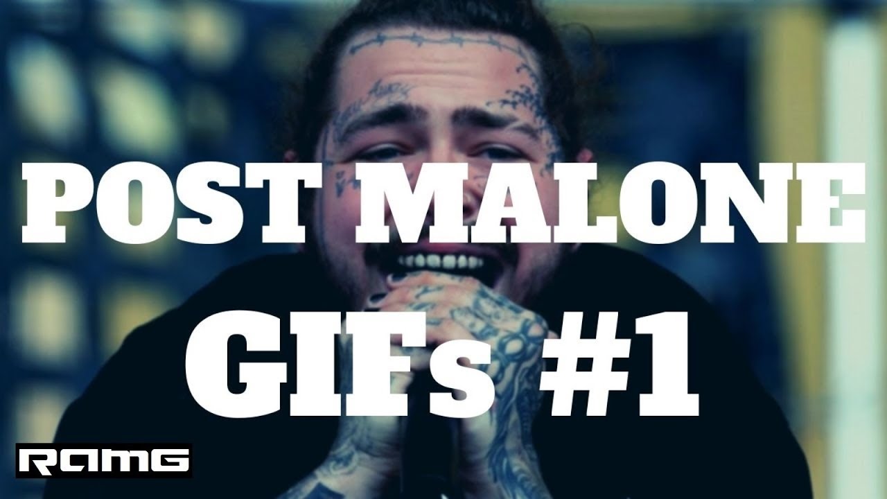 Best GIFs | Post Malone GIFs #1 | Music Celebrity Video Compilation with Instrumental Music