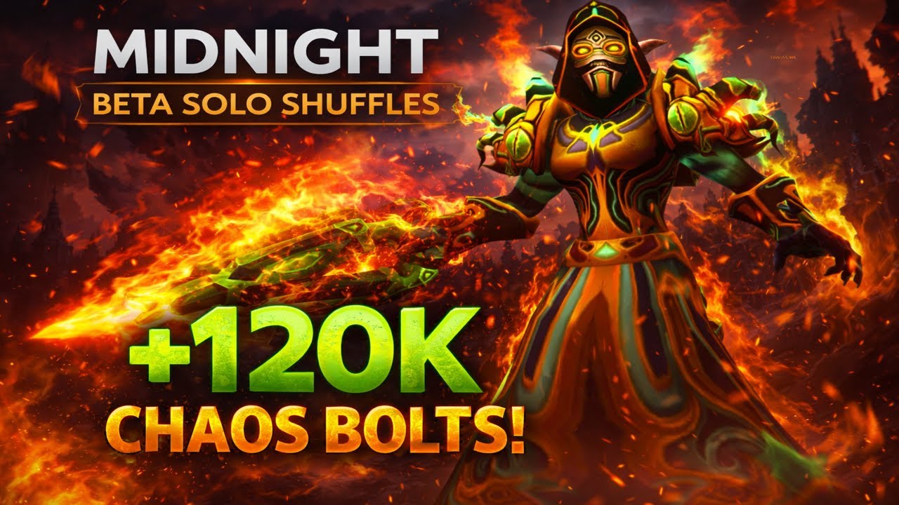 120K+ CHAOS BOLTS… DESTRUCTION WARLOCK IS BACK (Midnight Beta) SOLO SHUFFLES - BUALOCK PVP