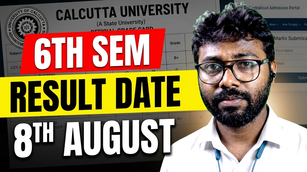 6th Semester RESULT DATE for BA/BSc/B.Com || EXCLUSIVE UPDATE || Calcutta University