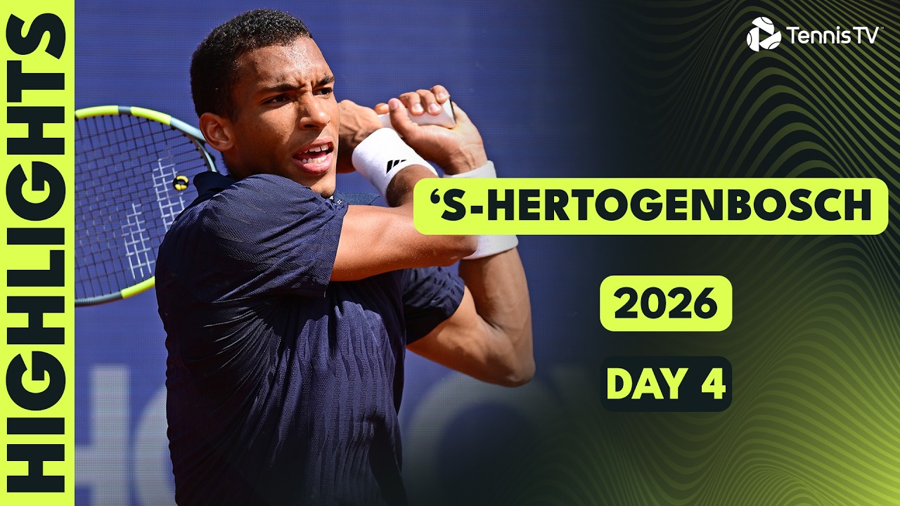 Auger-Aliassime & Medvedev Kick Off Their Grass Seasons & More | &rsquo;S-Hertogenbosch 2026 Highlights