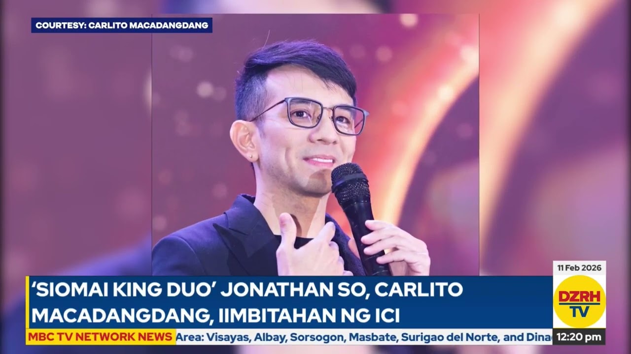 “Siomai King duo” Jonathan So, Carlito Macadangdang, iimbitahan ng ICI