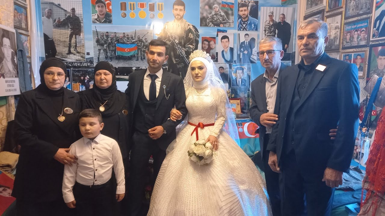 Sabirabadda iki şəhid ailəsi Şəhid Qardaşı və Şəhid Bacısının toyu.