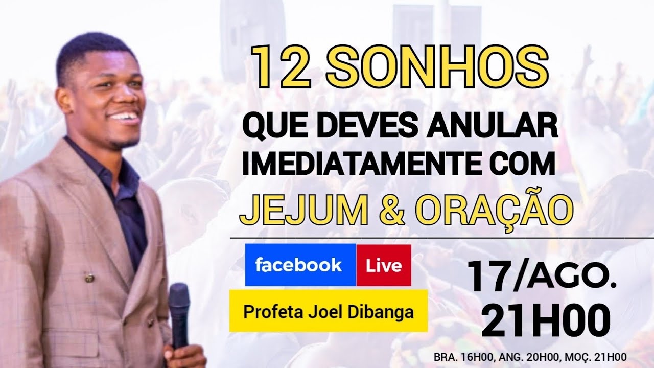 12 Sonhos que deves Cancelar Imediatamente | Profeta Joel Dibanga