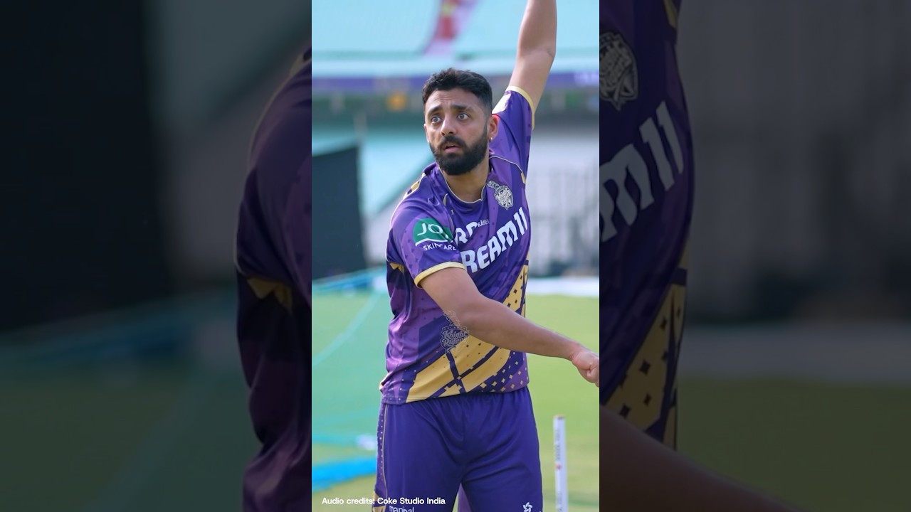 Varun Chakaravarthy&rsquo;s Bowling Magic 🎥😉| #AmiKKR | TATA IPL 2025