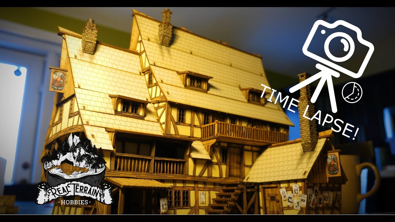 **Time Lapse Build**  EPIC Model MEDIEVAL FANTASY TAVERN!  