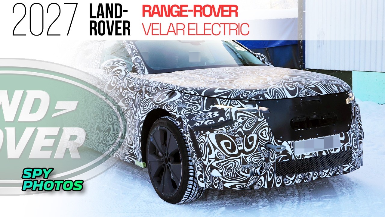 Шпионские фотографии: Range Rover Velar Electric 2027 года.