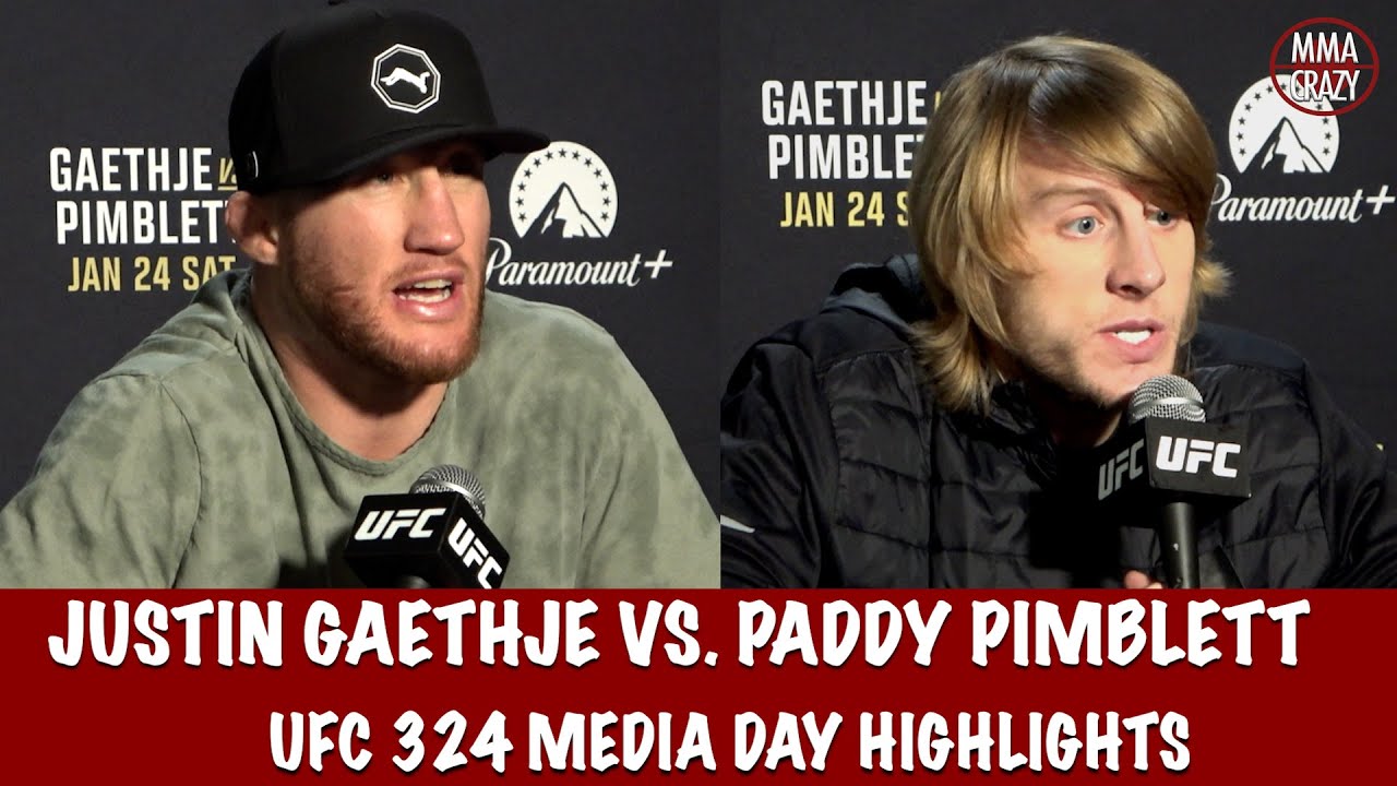 UFC 324: Justin Gaethje & Paddy Pimblett Media Day Highlights