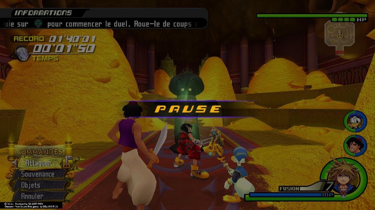 KINGDOM HEARTS 2 Final Mix Ou monter le niveau de Souvenance