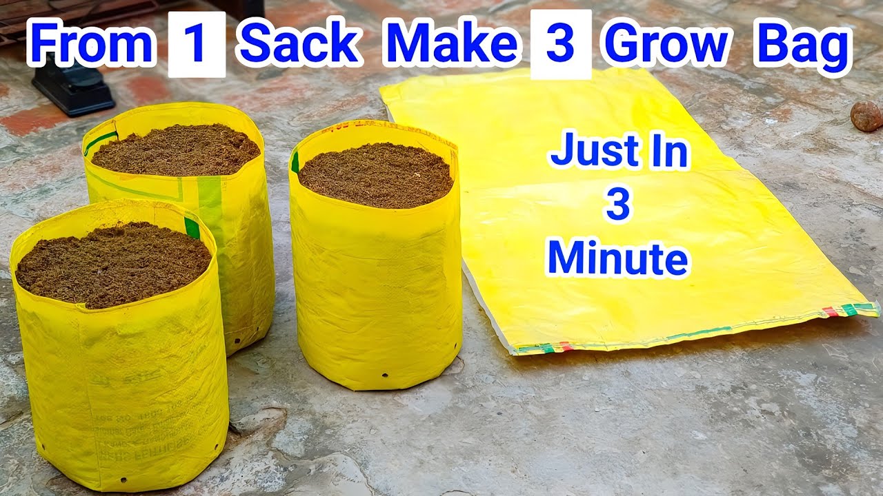 Make Grow Bag Easy at Home For Gardening / How To Make Grow Bag / Grow Bag Making Ideas