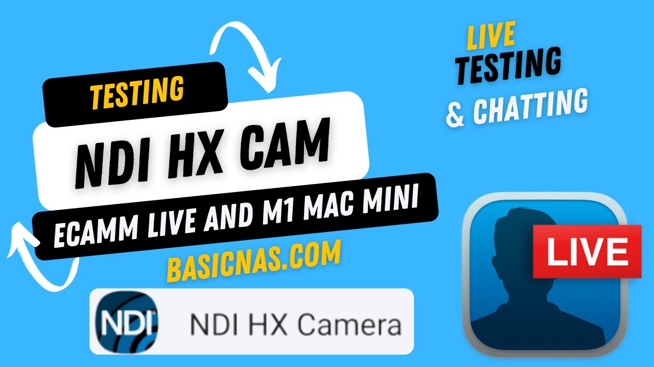 iPhone on NDI streaming with ECAMM Live