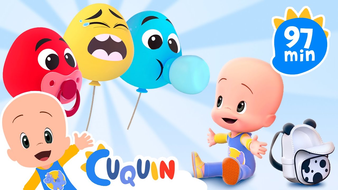 Cleo and Cuquin Indonesia 🎈 Apa yang salah dengan balon bayi 😭 Lagu anak-anak | Video pendidikan