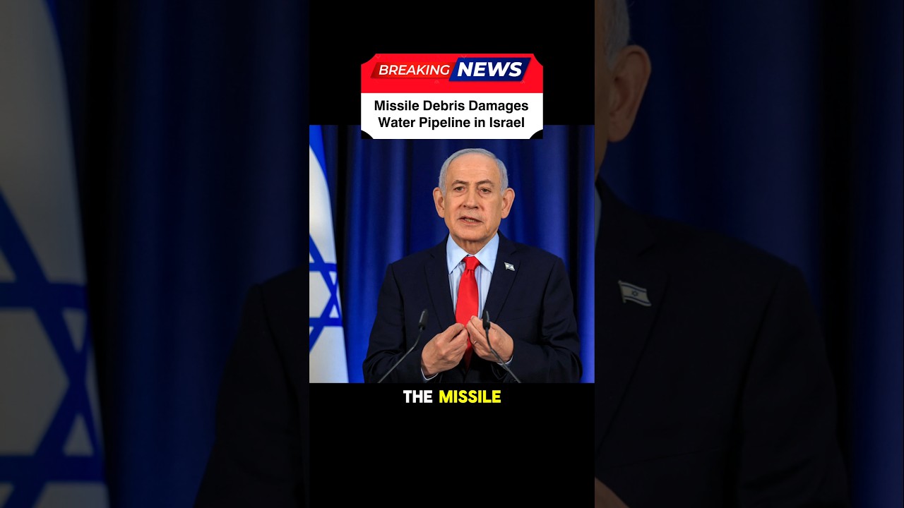 Missile Debris Damages Water Pipeline in Israel